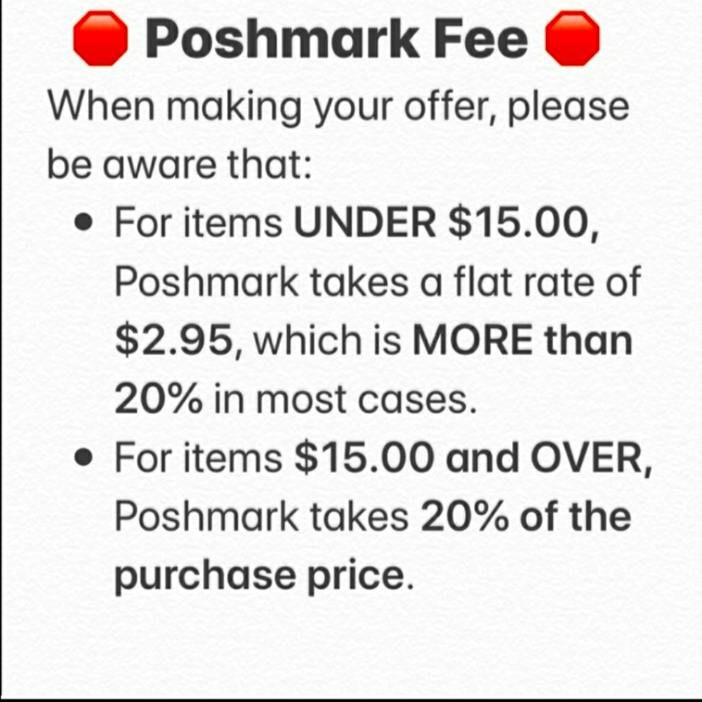 Poshmark Fees